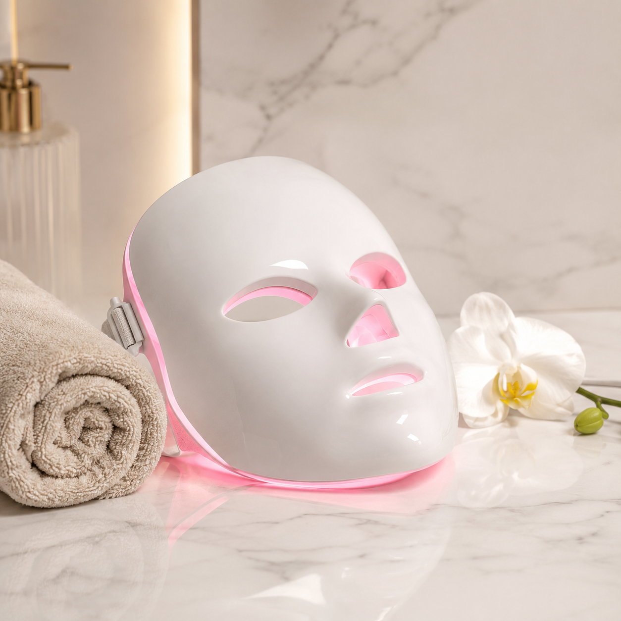 Máscara LED Facial 7 Colores — Fototerapia Antiedad