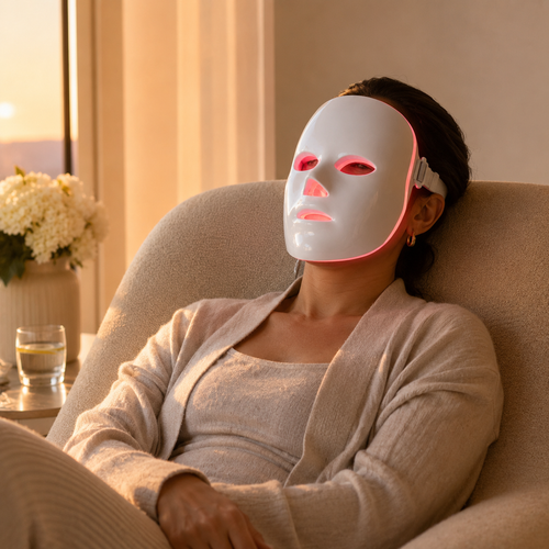 Máscara LED Facial 7 Colores — Fototerapia Antiedad