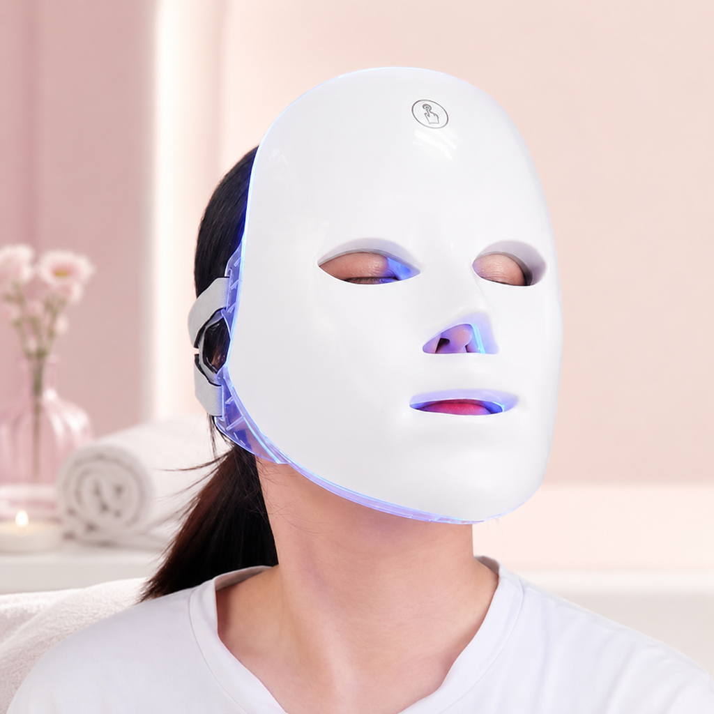 Máscara LED Facial 7 Colores — Fototerapia Antiedad